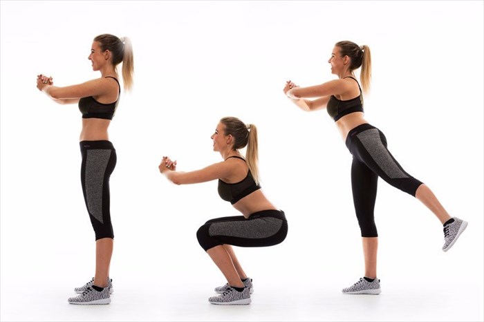 Squat Kicks Exercise